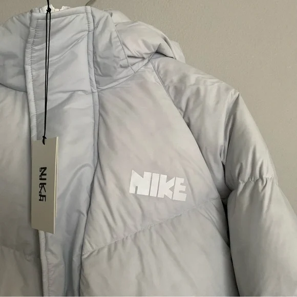 Men’s Nike X Sacai Puffer 800 Fill Down Coat Quilted Jacket Gray XXL NEW!